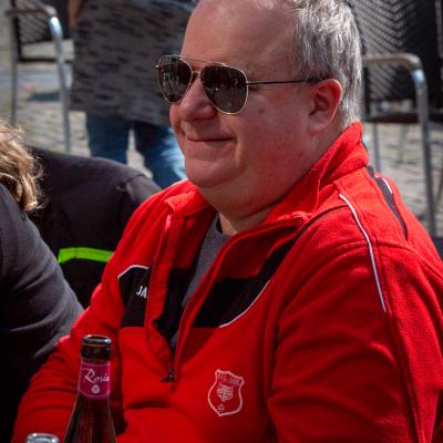 Notre président à la terrasse du 